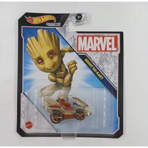 Hot Wheels Marvel Groot Go Kart Character Cars Toys/Games Mattel